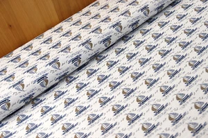 Dekostoff Segelboot Jacquard - Stoff Meterware - Doubleface * 50 cm x 140 cm * - Bild 1 von 4