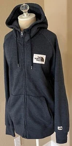 TNF THE NORTH FACE MUJER Heritage Parche Grande Logo Cremallera Sudadera con Capucha XL Azul Marino - Imagen 1 de 5