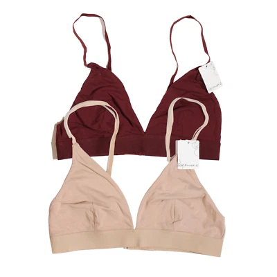 Sujetadores de algodón ajustables sin relleno para comodidad paquete de 2 Foto 1 de 4