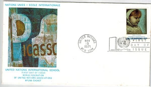 UN FDC Scott NY #225 School Girl with WFUNA cachet - Picture 1 of 1