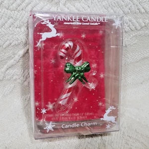 YANKEE CANDLE PEPPERMINT CANDY CANE CANDLE CHARM 2009 - Picture 1 of 9