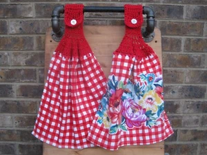 (2) Juego de toallas de cocina Pioneer Woman Crochet Top Sweet Romance   - Imagen 1 de 4