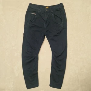 Diesel Pants Trousers Mens 29x25* Black Linen Blend Tapered Mid Rise - Picture 1 of 11