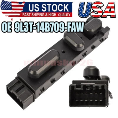 Power Seat Adjustment Control Switch 10 Way for Ford F150 Explorer Driver Side - Image 1 of 4