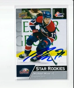 MICHAEL MISA autographed SIGNED '22/23 Upper Deck CHL "Star Rookies" card - Picture 1 of 1