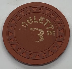 Casino Burnt Orange Roulette B Chip TriClub Mold - Picture 1 of 2