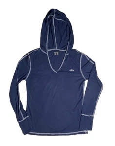 Old Navy Blue Hooded Long Sleeve T-Shirt Girls Size M - Picture 1 of 3