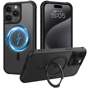 For iPhone 15 Pro Max 6.7" Magsafe Case 360° Rotating Ring Holder Magnetic Cover - Zdjęcie 1 z 58