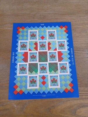 Canada Stamp Sheet - 1996 45-cent CANADA DAY(Pane of 12 plus 5 Labels)(rare) - Image 1 of 4