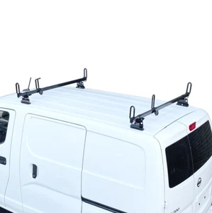 Heavy duty 2 bar black GFY ladder roof rack system Fits: Nissan NV200 2013-on - Picture 1 of 11