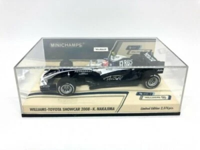 Minichamps 1/43 WILLIAMS TOYOTA F1 FW30 Showcar 2008 K.NAKAJIMA Racing Model Car - Image 1 of 3