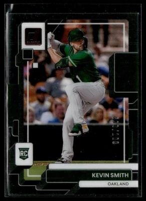 2022 Panini Chronicles Clearly Donruss Red Kevin Smith Rookie /100 Oakland - Image 1 of 2