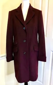 Abrigo Blazer Ecuestre de Lana de Vino RALPH LAUREN Talla 6 Nuevo con Etiquetas - Imagen 1 de 13