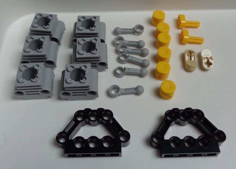 LEGO TECHNIC Bits 2851 2852 Plastic Motor Piston + Connecting Rod Engine Set x1* - Image 1 of 1