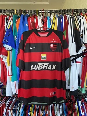 FLAMENGO 2002 2003 HOME FOOTBALL SHIRT SOCCER JERSEY NIKE sz XL MEN - Image 1 of 4