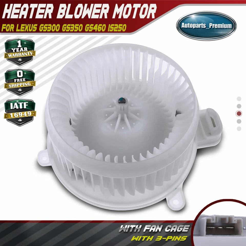 Motor soplador calentador HVAC con motor sin escobillas para Lexus GS300 GS350 GS450h IS250 Foto 1 de 4