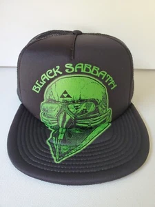 Metal Head Black Death Thrash Black Sabbath Mask Color 5Panel Trucker Adjustable - Picture 1 of 2