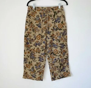 Pantalón Floral Lauren Ralph Lauren Recortado Pierna Ancha Talla 4 Multicolor Algodón LRL - Imagen 1 de 9