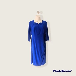 Joseph Ribkoff Dress Royal Blue Diamante Occasion Party Cocktail Wedding UK10 - Picture 1 of 10