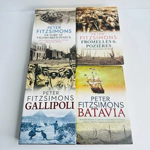 4 Books by Peter FitzSimons Gallipoli, Batavia, Victory at Villers, Fromelles - Bild 1 von 10