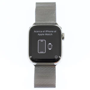 Apple Watch Series 8 GPS + Cel 41MM Koperta Milanese Loop - Srebrna - MNJ73LL/A - Zdjęcie 1 z 4