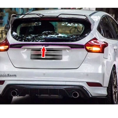 Unpainted Rear Middle Trunk Spoiler Fit For Ford Focus MK3.5 5DR Hatchback 15-18 Foto 1 de 4