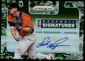 2015 Camo Signature Luke Gregerson Auto 166/199 Houston Astros #23 Refractor