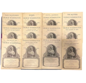 Programa Títulos de Papel de George Washington 1732-1932 12 Folletos De Colección - Imagen 1 de 9