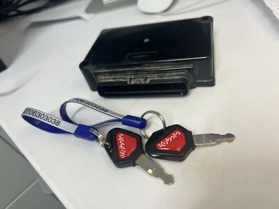 Kubota Plant red Key digger chipped key made when  keys all lost immobiliser key - Image 1 of 4