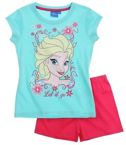 Eiskönigin Mädchen Schlafanzug Größe 128 - Bild 1 von 1