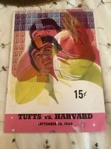 Tufts vs. Harvard 16.9.1944 College Football Programm Messe - Bild 1 von 6