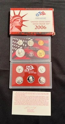 2006 United States Mint Silver Proof Set w/ COA - Image 1 of 4