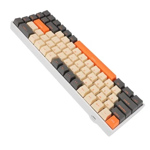 60 Percent Mechanical Keyboard 68 Keys RGB Backlit Ergonomic Type C Wired Gam PS - Picture 1 of 12