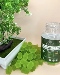 Apple Sea Moss Gummies with Bladderwrack,Irish sea Moss & Burdock Root 60 gumies - Picture 1 of 3