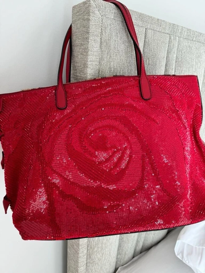 Bolso de Mano Valentino Garavani Rosa Lentejuelas Alta Costura Foto 1 de 4