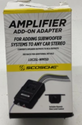 Amplificador estéreo para automóvil Scosche LOC2SL-WM1SD sistema adaptador adicional subwoofer  Foto 1 de 4