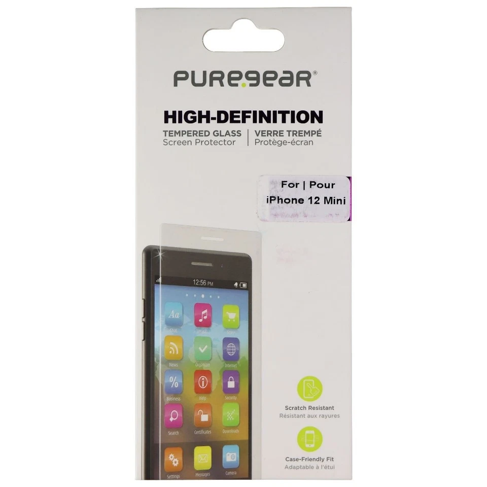 PureGear HD Clear Tempered Glass Screen Protector for Apple iPhone 12 Mini - Image 1 of 1