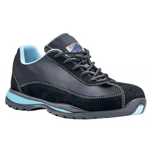 Portwest FW39 Womens Safety Trainers Size 3 UK (36 EU) BLACK / BLUE - Picture 1 of 1