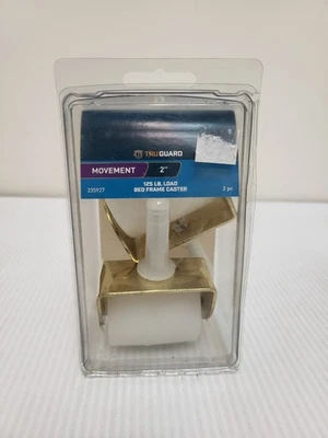 Rueda con marco de cama con freno TruGuard F28811TV - blanca 2" (paquete de 2) Foto 1 de 2