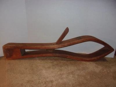 Antique Wooden 29+" Equestrian Saddle or Harness Makers Tool - Image 1 of 4