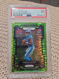 2023 Panini Prizm - Rookies Hendon Hooker #329 Neon Green Pulsar Prizm (RC) - Bild 1 von 4