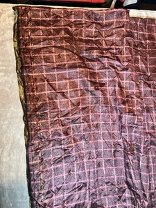 Vintage Sari 100% Silk Indian Brocade 47” X 196” Scarf Wrap Dress Accessories - Picture 1 of 12