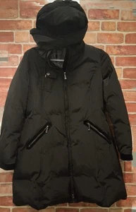 Dawn Levy Women's Hooded Long Puffer Coat Size L - Picture 1 of 10