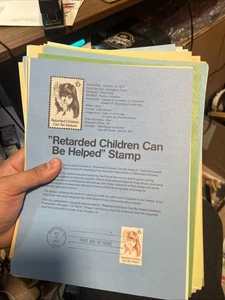 Lot von 104 USPS Souvenirseiten Ersttagsausgaben von 1974 - 1980 - Briefmarken - Bild 1 von 5