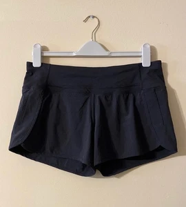 LULULEMON PANTALÓN CORTO MUJER CORDÓN NEGRO TALLA 8 - Imagen 1 de 7