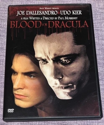 Blood For Dracula DVD (1974) Andy Warhol/Joe Dallesandro/Udo Kier/Paul Morrissey - Image 1 of 3