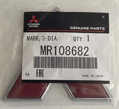 Itsubishi MR108682 задний красный бриллиант эмблема значок EVO 6 6,5 TME CP9A подлинная деталь - Изображение 1 из 4