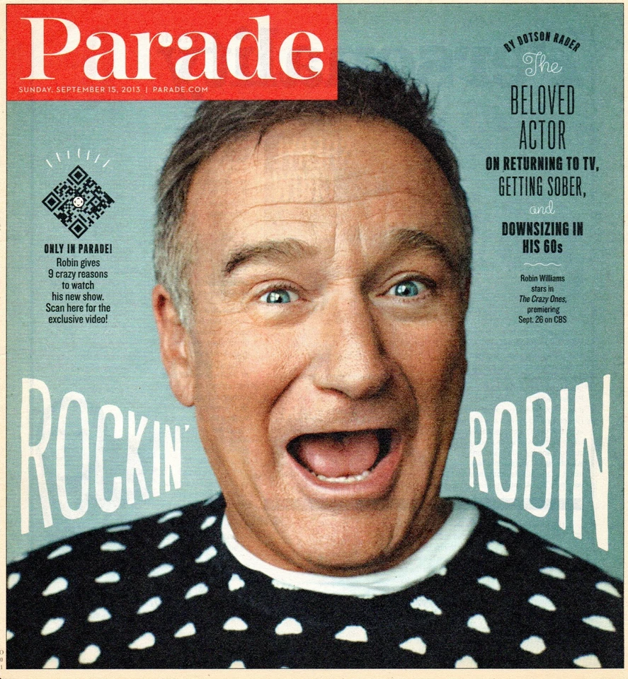 Parade Magazine September 15 2013 Robin Williams The Crazy Ones Fall TV Preview - Image 1 of 1