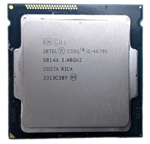 Intel Core i5-4670K 3.40GHz 6MB LGA 1150/Socket H3 Quad-Core CPU Processor SR14A - Picture 1 of 2