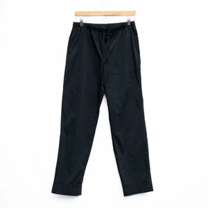 Vtg Lacoste Track Pants Women’s M Black Nylon Spandex USA Made Elastic Waist - Picture 1 of 6